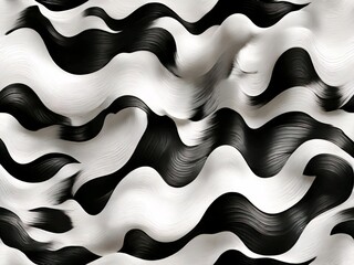 Wall Mural - Seamless Wave Patterns: A Vector Illustration for Ocean-Inspired Wallpaper and Decorative Art