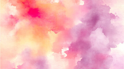 Aufkleber - Stunning watercolor abstract art in soft pink and purple shades with dreamy background for decoration purposes : Generative AI