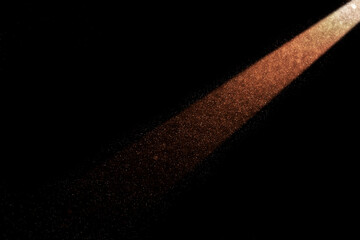 Wall Mural - light beam illuminating particles of dust in dark room