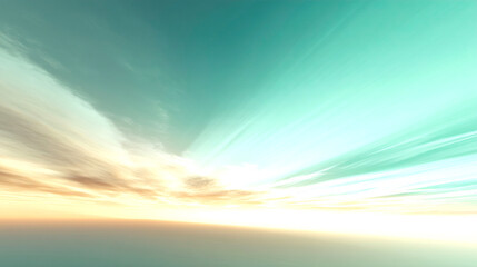 Fototapete - Abstract sky landscape with vibrant blue and soft white clouds creating a stunning ethereal atmosphere at sunset : Generative AI