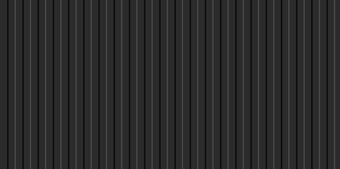 Black Corrugated metal background and texture surface.