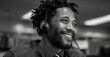 © typepng - A deaf black man with a disability visits the hospital for a check-up and to receive medical support and care, including a hearing aid and implant installation, and is happy and grateful for the