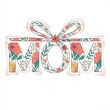 © victoria creative - Floral 'MOM' Design with Bow for Mother's Day