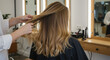 © StockWorld - Hair Salon Visit: Blonde Highlights, Styling, and Professional Hair Care for Women