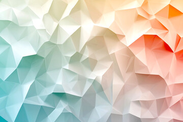 Poster - Abstract faceted texture with soft color transitions illustrating a modern geometric design pattern : Generative AI
