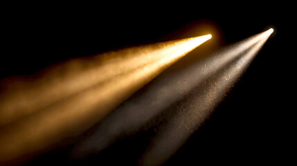 Aufkleber - Dynamic beams of light cutting through darkness creating a dramatic and artistic visual effect : Generative AI