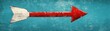 © Ndoomyim - Red and white upward arrow, a symbol of growth, progress, positive momentum