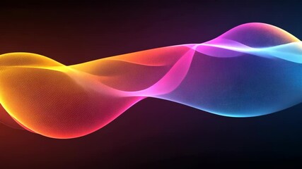 Wall Mural - vibrant multicolored wave transitions across dynamic abstract background
