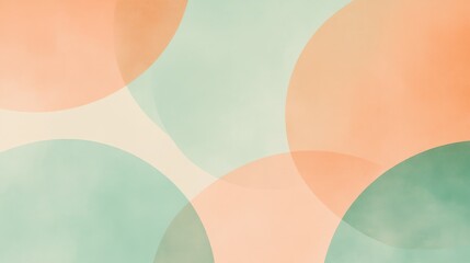 Leinwandbilder - Soft pastel circles creating a minimalist, abstract background with gentle gradients and subtle texture