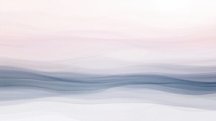 Fototapete - Minimalist Abstract Watercolor Illustration with Elegant Pencil Strokes and Gradient in Pastel Gray Tones