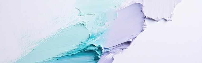 Leinwandbilder - Abstract white composition featuring barely noticeable shades of blue and purple to create the visual effect of fresh spring morning dew.