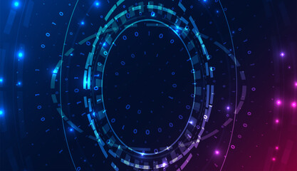 Wall Mural - abstract big data visualization. big data code representation. graphic concept for your design