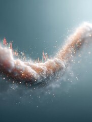 Aufkleber - Quantum Financial Visualization Ethereal Market Dynamics Revealing AI-Powered Investment Intelligence with Immersive Data Flow and Predictive Analytics Landscape