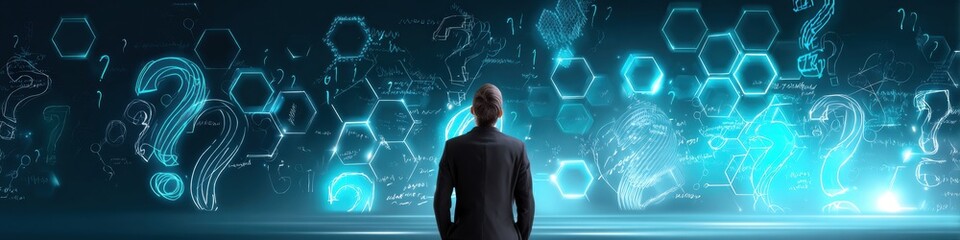 Leinwandbilder - Quantum Insight AI-Driven Strategic Problem-Solving for Tech Executives - Navigating Digital Complexity with Cognitive Innovation and Analytical Visualization