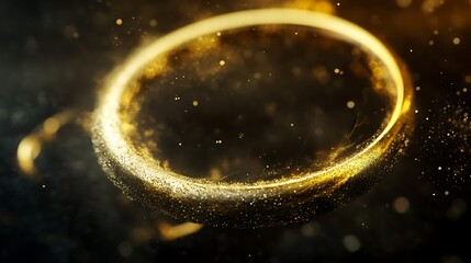 Wall Mural - Golden ring of light (1)