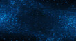 © ASPmedia - abstract techno background with blue lines . Generative AI
