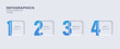 © Лилия Агапова - Glass morphism vector infographic template with four steps or options. Minimalistic infographic template with numbers