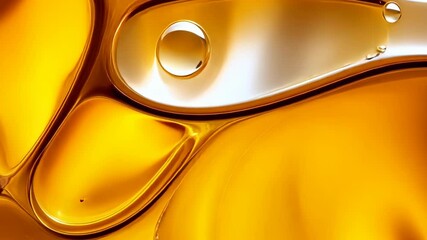Wall Mural - golden liquid waves flowing and shimmering in mesmerizing abstract patterns