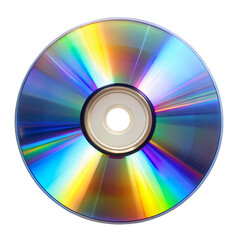 vibrant rainbow cd image: high-resolution stock photo on transparent background