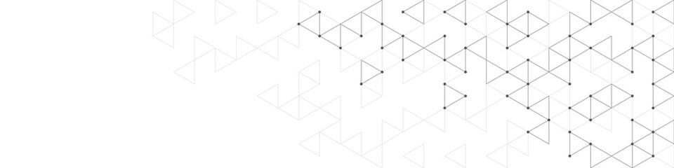 Poster - Graphic design element for web page or banner with a geometric pattern of triangle shapes