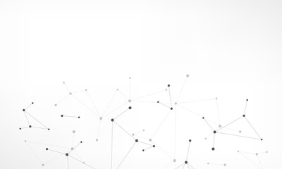 Aufkleber - Molecular structure and genetic engineering, molecules DNA, neural network, scientific research. Abstract background for innovation technology, science, healthcare, and medicine