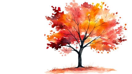 Wall Mural - vibrant autumn tree with colorful leaves