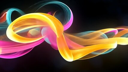 Wall Mural - vivid light trails dancing in dynamic colorful motion