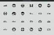 © Designify - Collection of black car logo icon set of cars vector illustrations
