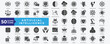 © RiskiAyu - Artificial Intelligence icon set with algorithm, deep learning, automation, machine learning, robotic, data science, brain, robotic process automation, cyber security and neural network
