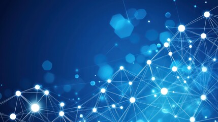 Wall Mural - abstract network graphic