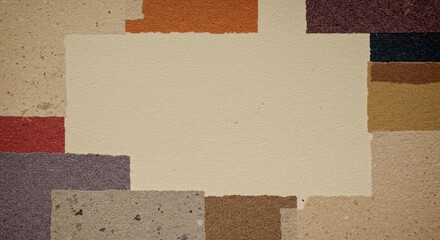 Aufkleber - A white background with a black and red square in the middle