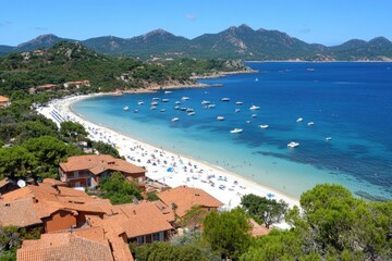 Fototapete - Picturesque Mediterranean beach