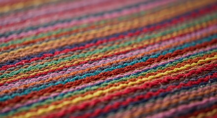 Aufkleber - A colorful striped fabric with a variety of colors