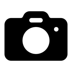 Wall Mural - simple camera icon suitable for photography and media projects.