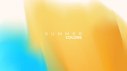 Aufkleber - Summertime blurred background. Summer theme color gradients for creative seasonal graphic design. Vector illustration.	
