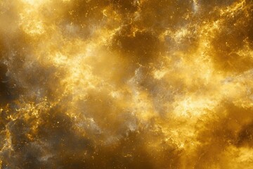 Wall Mural - abstract golden cosmic landscape