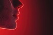 © Priya - Abstract face profile red
