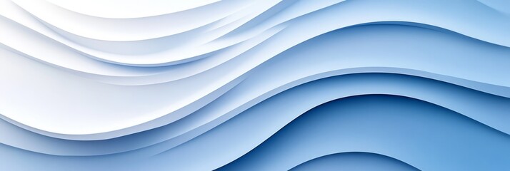 Canvas Print - minimalist periwinkle 3d wave texture delicate monochromatic pattern for abstract backgrounds