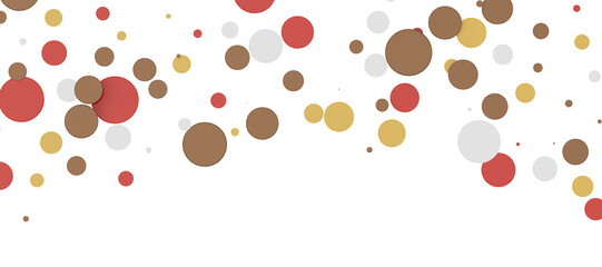 multicolor confetti abstract background with a lot of falling pieces, isolated on a white background