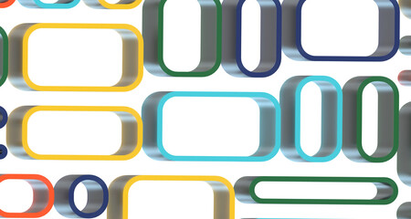 Aufkleber - Multicolor abstract background banner of triangles , all the colors of the rainbow