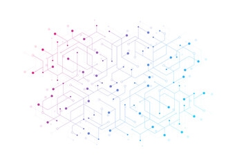 Wall Mural - modern abstract background with triangle and hexagonal shapes. hexagonal geometric texture for poste