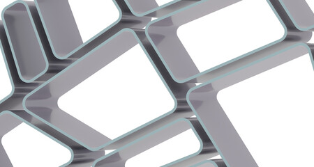 Leinwandbilder - Abstract crystal background with refracting light and highlights in purple and yellow colors