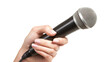 © ryanbagoez - Hand with microphone on transparent background