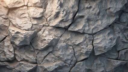 Leinwandbilder - A textured, close-up of a weathered stone wall, showcasing natural textures and patterns. The stone surfaces display varying shades and textures, creating an earthy aesthetic