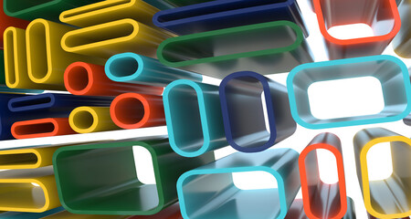 Leinwandbilder - background design Geometric background in Origami style and abstract