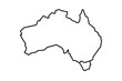 © tanbirmiah - Simple Outline Map of Australia