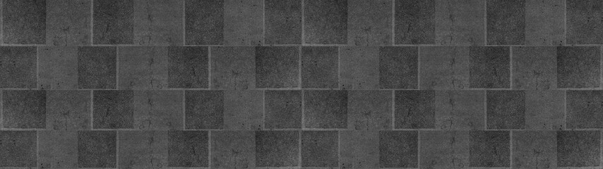 Leinwandbilder - Gray grey black anthracite texture of modern vintage retro wall tile, porcelain stoneware, glossy glazed tile slips - Tiles background, seamless pattern