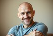 © iushakovsky - Portrait of a bald man with a warm smile