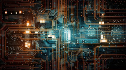 Circuitry lines on digital display