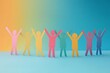 © Imagentive - Pastel People Group Celebrating Success Together